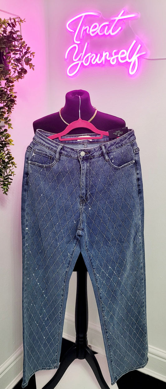 KIM RHINESTONE JEANS